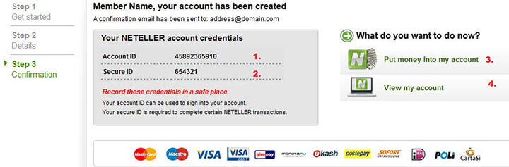 Netteler Konto – Account-ID, Secure-ID