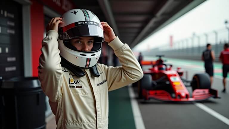 young_f1_driver_pitlane